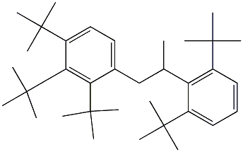 1-(2,3,4-Tri-tert-butylphenyl)-2-(2,6-di-tert-butylphenyl)propane Struktur