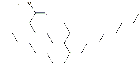 6-(Dioctylamino)nonanoic acid potassium salt Struktur