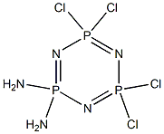 2,2-Diamino-4,4,6,6-tetrachloro-2H,2H,4H,4H,6H,6H-1,3,5,2,4,6-triazatriphosphorine Struktur