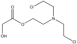 Hydroxyacetic acid 2-[bis(2-chloroethyl)amino]ethyl ester Struktur