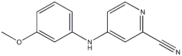 4-(3-Methoxyphenylamino)pyridine-2-carbonitrile Struktur