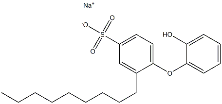 2'-Hydroxy-2-nonyl[oxybisbenzene]-4-sulfonic acid sodium salt Struktur