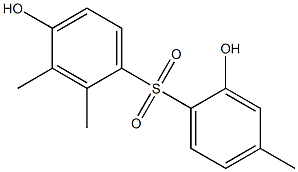 2',4-Dihydroxy-2,3,4'-trimethyl[sulfonylbisbenzene] Struktur