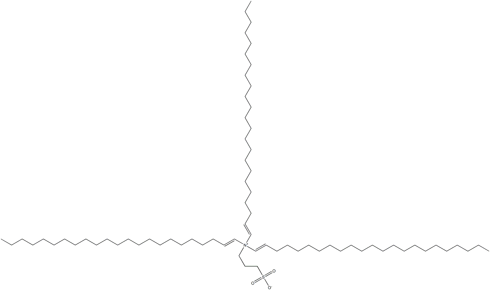 N,N-Di(1-tricosenyl)-N-(3-sulfonatopropyl)-1-tricosen-1-aminium Struktur