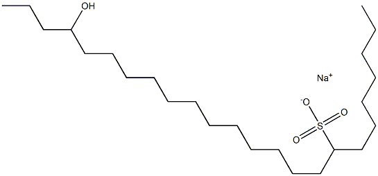 21-Hydroxytetracosane-8-sulfonic acid sodium salt Struktur