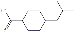 4-Isobutylcyclohexanecarboxylic acid Struktur