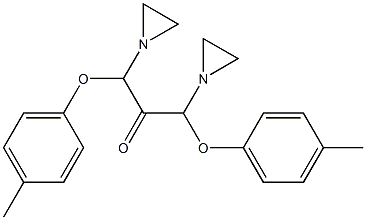 1-Aziridinyl[(p-tolyloxy)methyl] ketone Struktur