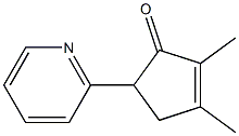 2-Methyl-3-methyl-5-(2-pyridyl)-2-cyclopenten-1-one Struktur