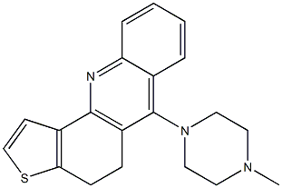 4,5-Dihydro-6-(4-methyl-1-piperazinyl)thieno[2,3-c]acridine Struktur