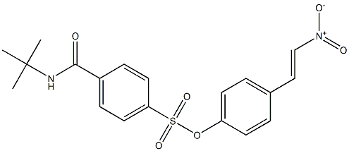 4-[4-[(E)-2-Nitroethenyl]phenoxysulfonyl]-N-tert-butylbenzamide Struktur