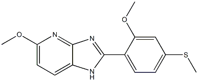 5-Methoxy-2-(2-methoxy-4-methylthiophenyl)-1H-imidazo[4,5-b]pyridine Struktur