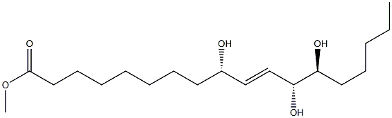 (9S,10E,12R,13S)-9,12,13-Trihydroxy-10-octadecenoic acid methyl ester Struktur