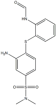 2'-[[2-Amino-4-(dimethylsulfamoyl)phenyl]thio]formanilide Struktur