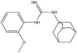 1-(1-Adamantyl)-3-(2-methoxyphenyl)guanidine Struktur