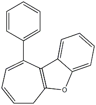 10-Phenyl-6H-benzo[b]cyclohepta[d]furan Struktur