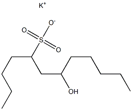 7-Hydroxydodecane-5-sulfonic acid potassium salt Struktur