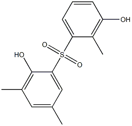 2,3'-Dihydroxy-2',3,5-trimethyl[sulfonylbisbenzene] Struktur