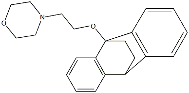 4-[2-(9,10-Ethanoanthracen-9(10H)-yloxy)ethyl]morpholine Struktur