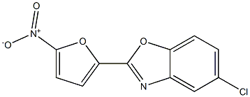 5-Chloro-2-(5-nitrofuran-2-yl)benzoxazole Struktur