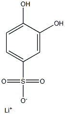 3,4-Dihydroxybenzenesulfonic acid lithium salt Struktur