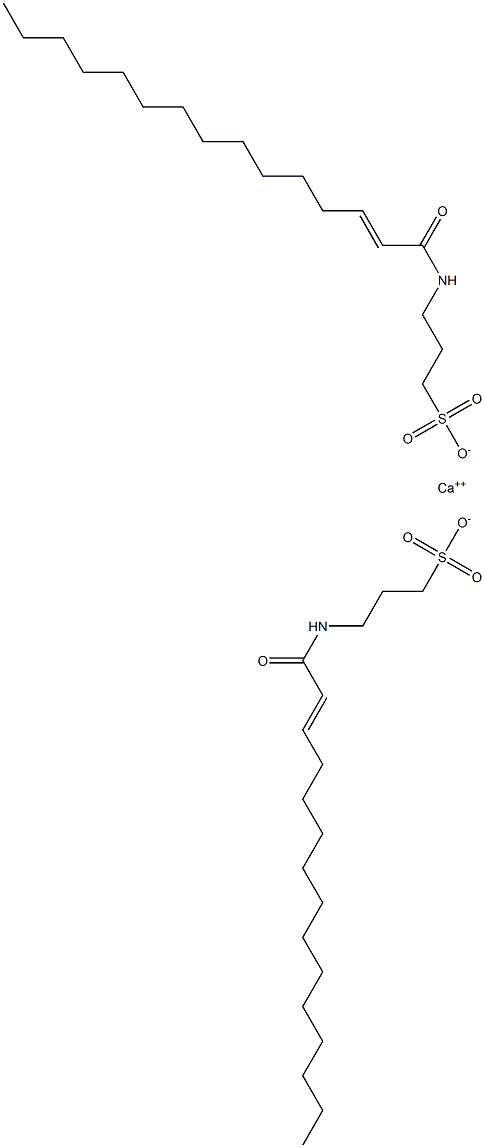 Bis[3-(2-pentadecenoylamino)-1-propanesulfonic acid]calcium salt Struktur