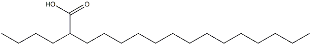 2-Butylhexadecanoic acid Struktur