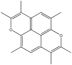 2,3,5,7,8,10-Hexamethyl-1,6-dioxapyrene Struktur