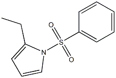 1-(Phenylsulfonyl)-2-ethyl-1H-pyrrole Struktur