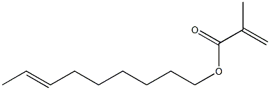 Methacrylic acid (7-nonenyl) ester Struktur