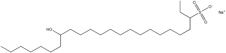 17-Hydroxytetracosane-3-sulfonic acid sodium salt Struktur