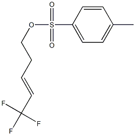 4-Methylbenzenesulfonic acid (5,5,5-trifluoro-3-pentenyl) ester Struktur