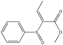 (2E)-2-Phenylsulfinyl-2-butenoic acid methyl ester Struktur