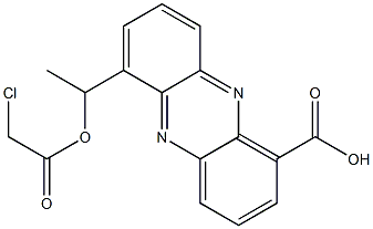 6-[1-[(Chloroacetyl)oxy]ethyl]-1-phenazinecarboxylic acid Struktur