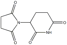 3-(2,5-Dioxopyrrolidin-1-yl)-2,6-piperidinedione Struktur