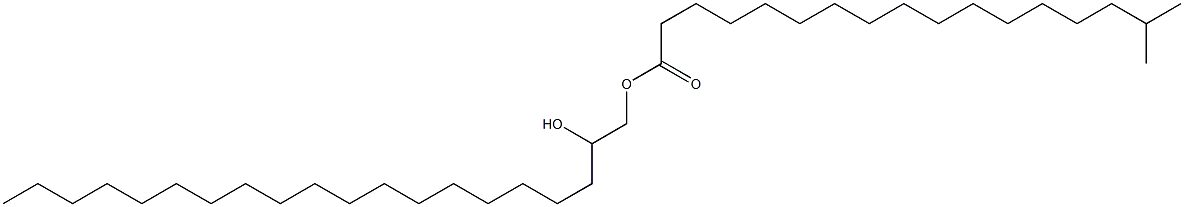 2-Hydroxyicosyl 16-methylheptadecanoate Struktur