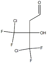 4-Chloro-3-(chlorodifluoromethyl)-4,4-difluoro-3-hydroxybutanal Struktur