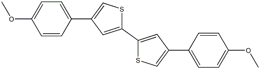 4,4'-Bis(4-methoxyphenyl)-2,2'-bithiophene Struktur