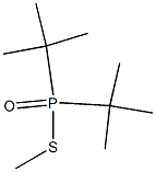 Di-tert-butylphosphinothioic acid S-methyl ester Struktur