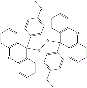 Bis[9-(4-methoxyphenyl)-9H-xanthen-9-yl] peroxide Struktur