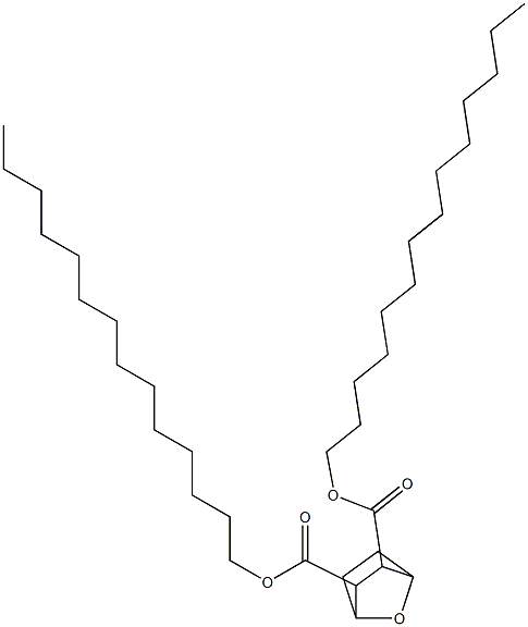 7-Oxabicyclo[2.2.1]heptane-2,3-dicarboxylic acid ditetradecyl ester Struktur