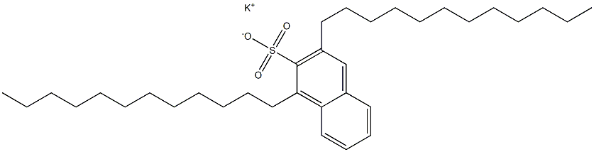 1,3-Didodecyl-2-naphthalenesulfonic acid potassium salt Struktur