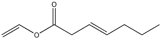 3-Heptenoic acid ethenyl ester Struktur