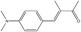 3-Methyl-4-[4-(dimethylamino)phenyl]-3-butene-2-one Struktur