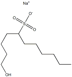 1-Hydroxyundecane-5-sulfonic acid sodium salt Struktur