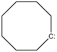 Cyclooctane-1,1-diylradical Struktur