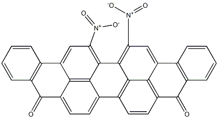 16,17-Dinitro-5,10-dinaphtho[1,2,3-cd:3',2',1'-lm]perylenedione Struktur