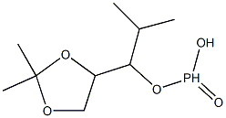 Phosphonic acid isopropyl[(2,2-dimethyl-1,3-dioxolan-4-yl)methyl] ester Struktur