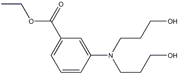 3-[Bis(3-hydroxypropyl)amino]benzoic acid ethyl ester Struktur