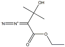 2-Diazo-3-hydroxy-3-methylbutyric acid ethyl ester Struktur