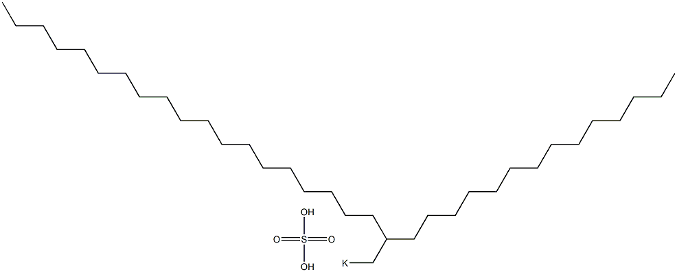 Sulfuric acid 2-tetradecylhenicosyl=potassium salt Struktur